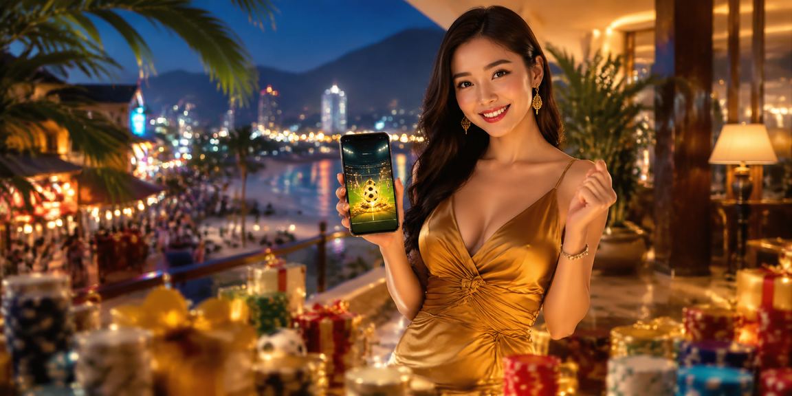 Người dùng Nha Trang theo dõi kèo bóng đá tại chợ đêm qua điện thoại di động